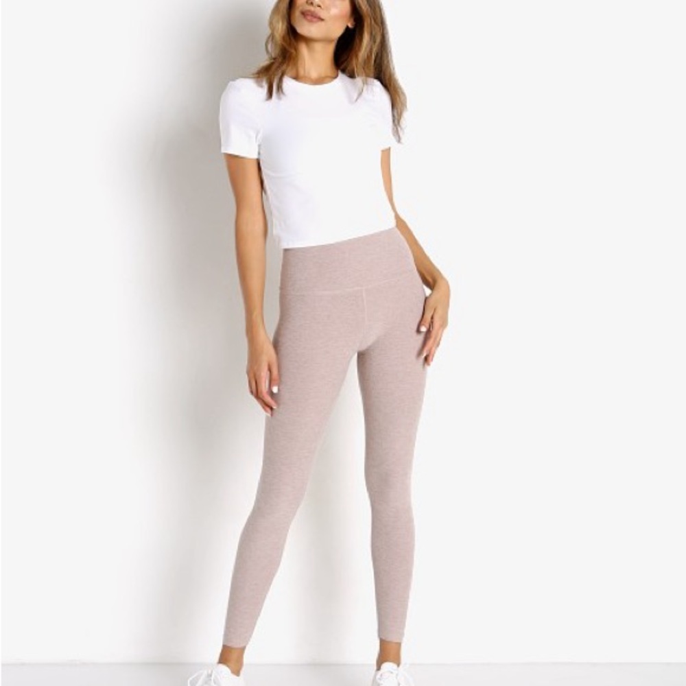 Beyond Yoga Spacedye High Waisted Midi Legging Chai
